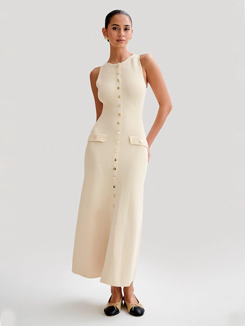 Georgia™ | Button Maxi Dress